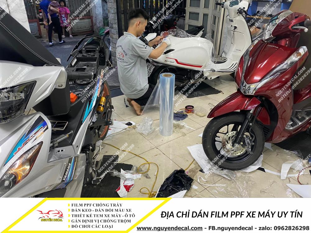 Địa chỉ dán film ppf xe máy uy tín tại Gò Vấp 