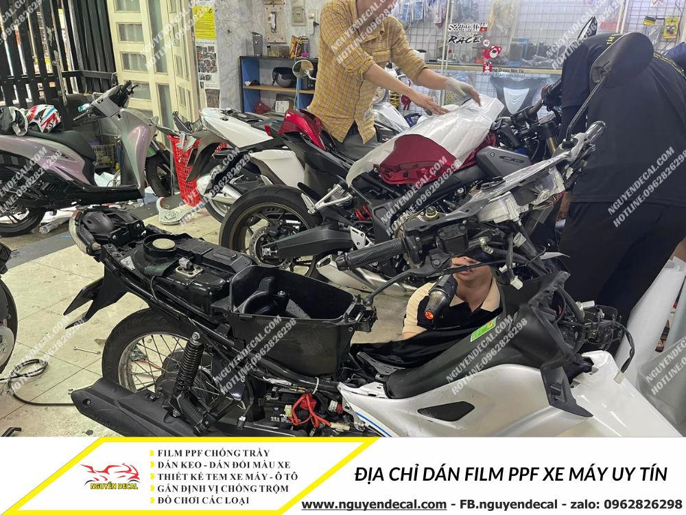 Địa chỉ dán film ppf xe máy uy tín tại Gò Vấp