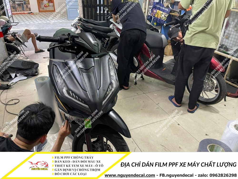 Địa chỉ dán film ppf xe máy uy tín tại Gò Vấp