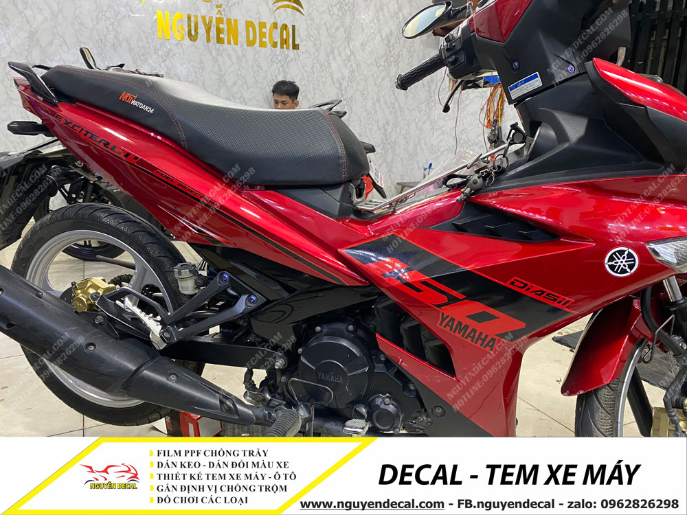 Decal - Tem xe Exciter 150