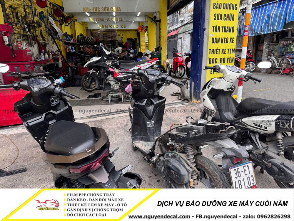Bảo dưỡng xe máy cuối năm Bảo dưỡng xe máy cuối năm