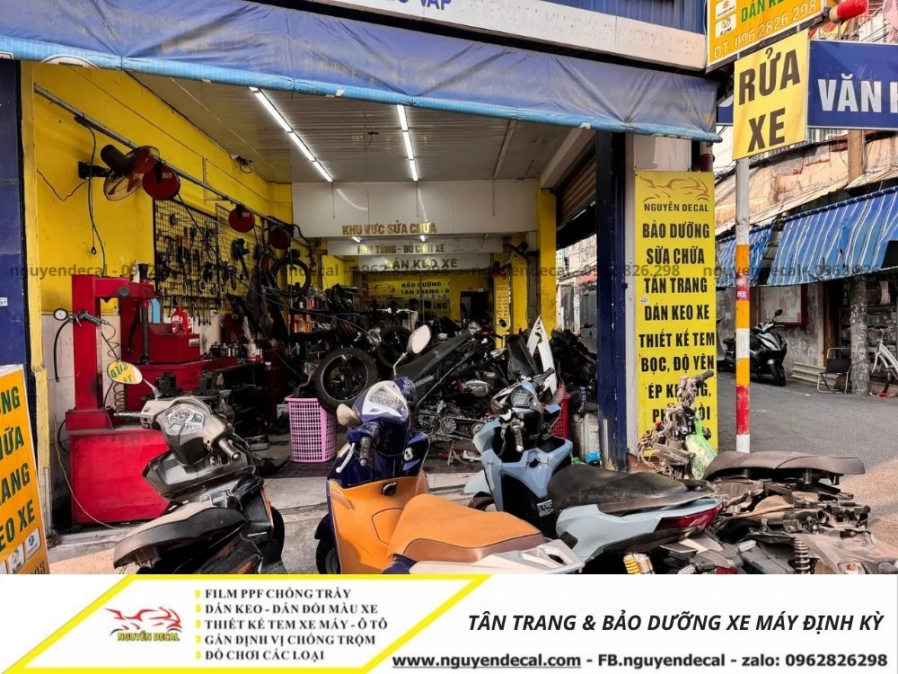 T&acirc;n trang v&agrave; nbaro dưỡng xe định k&igrave;