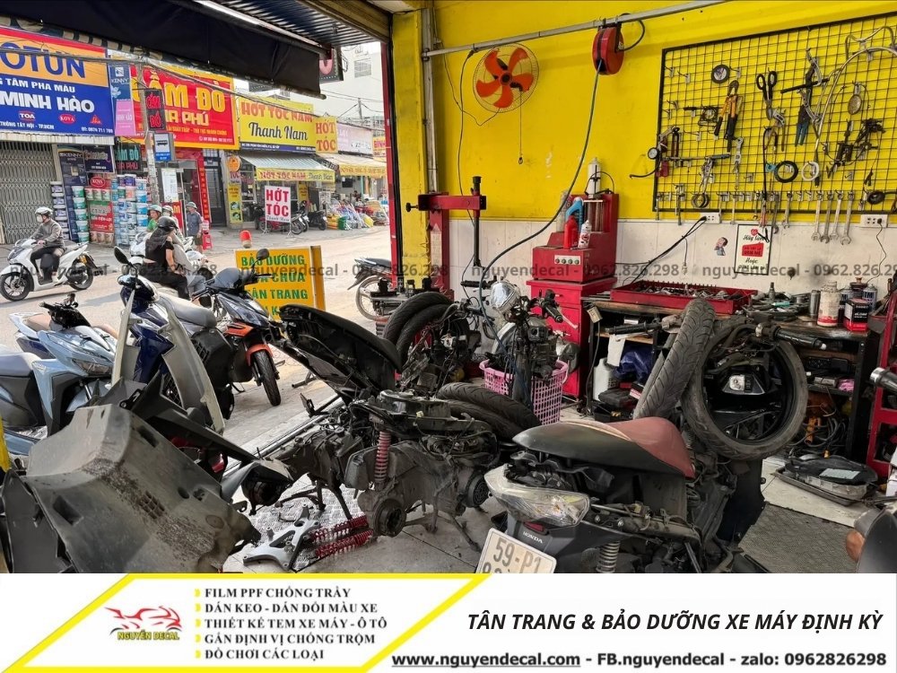 T&acirc;n trang v&agrave; bảo dưỡng xe định k&igrave;