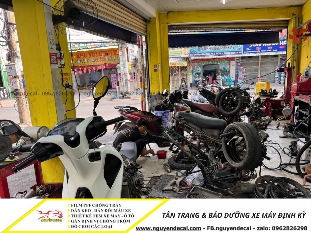 T&acirc;n trang v&agrave; bảo dưỡng xe định k&igrave;