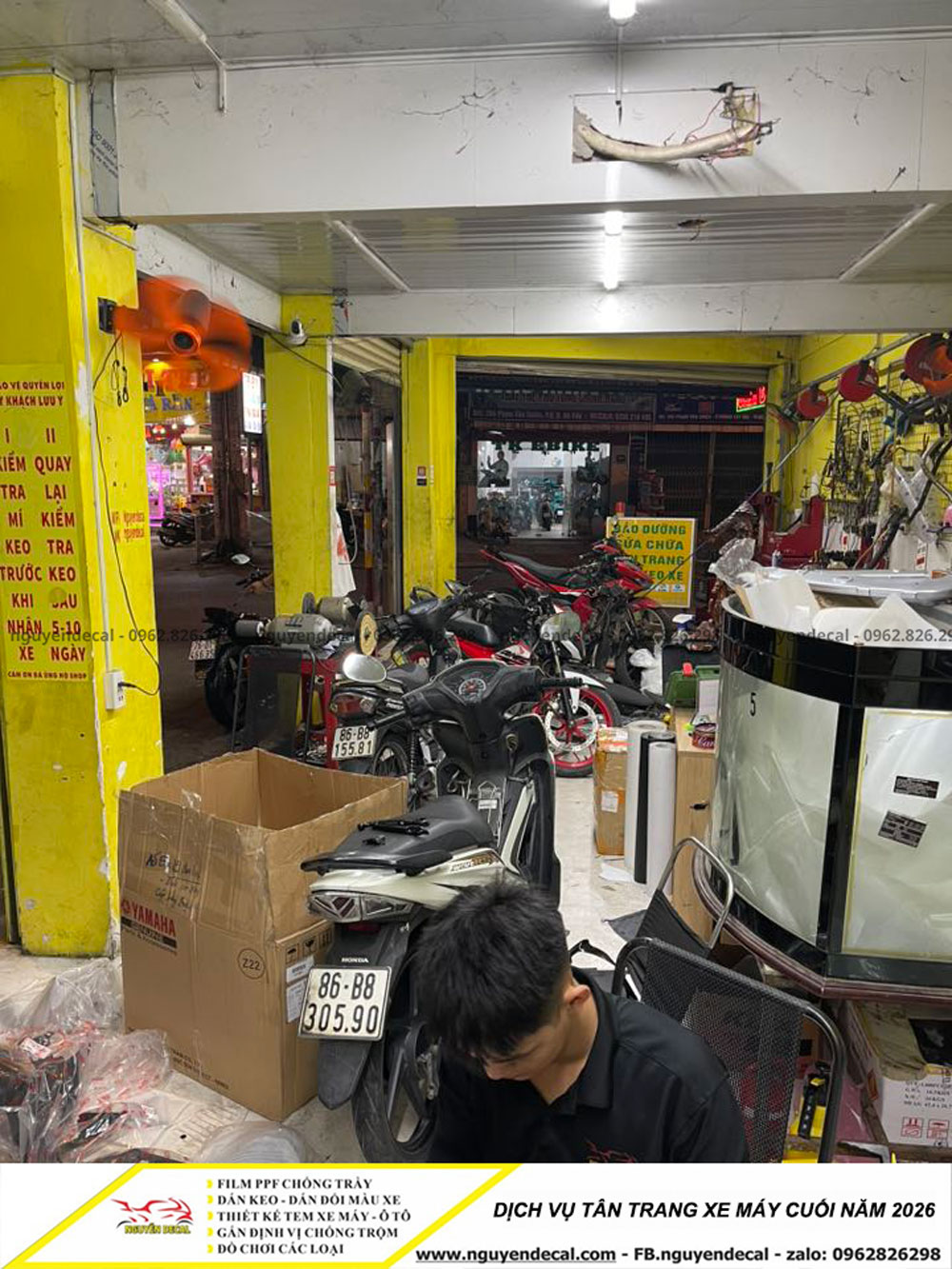 Dịch vụ tân trang xe máy đón TẾT 2026 Dịch vụ tân trang xe máy đón TẾT 2026