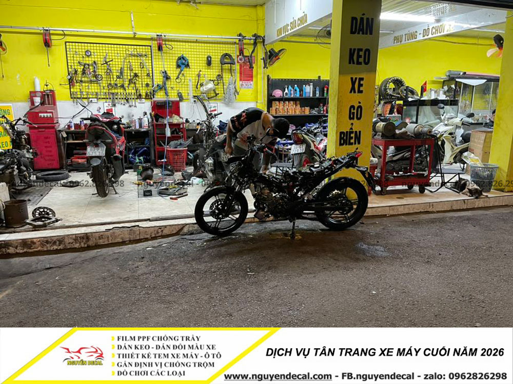 Dịch vụ tân trang xe máy đón TẾT 2026 Dịch vụ tân trang xe máy đón TẾT 2026