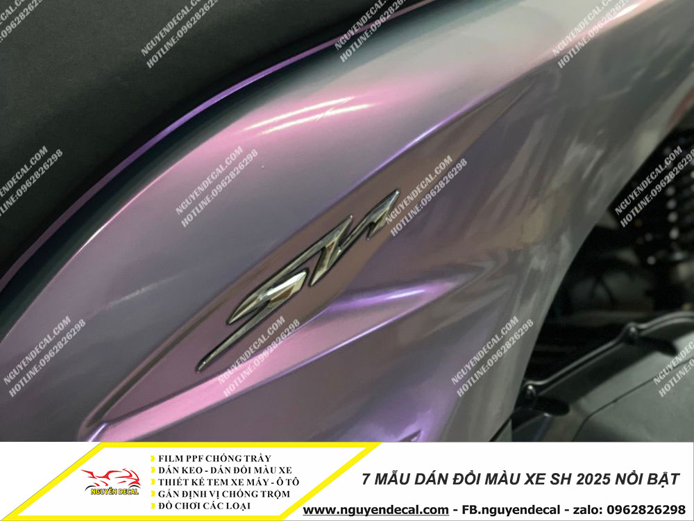 7 mẫu dán đổi màu xe Sh 2025 7 mẫu dán đổi màu xe Sh 2025