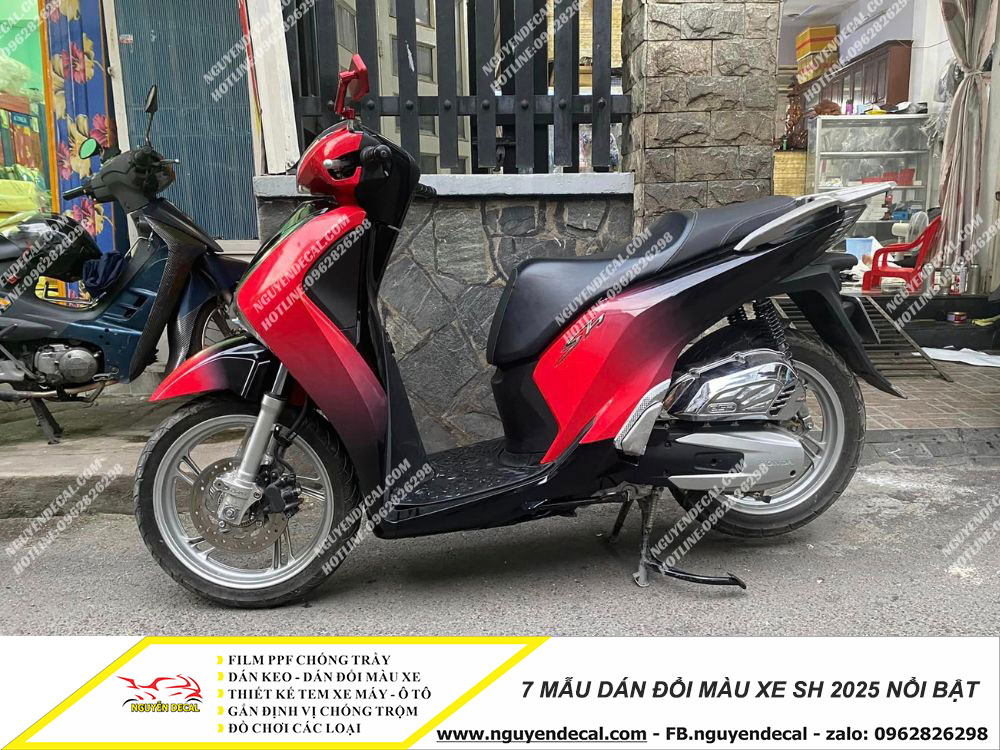 7 mẫu dán đổi màu xe Sh 2025 7 mẫu dán đổi màu xe Sh 2025