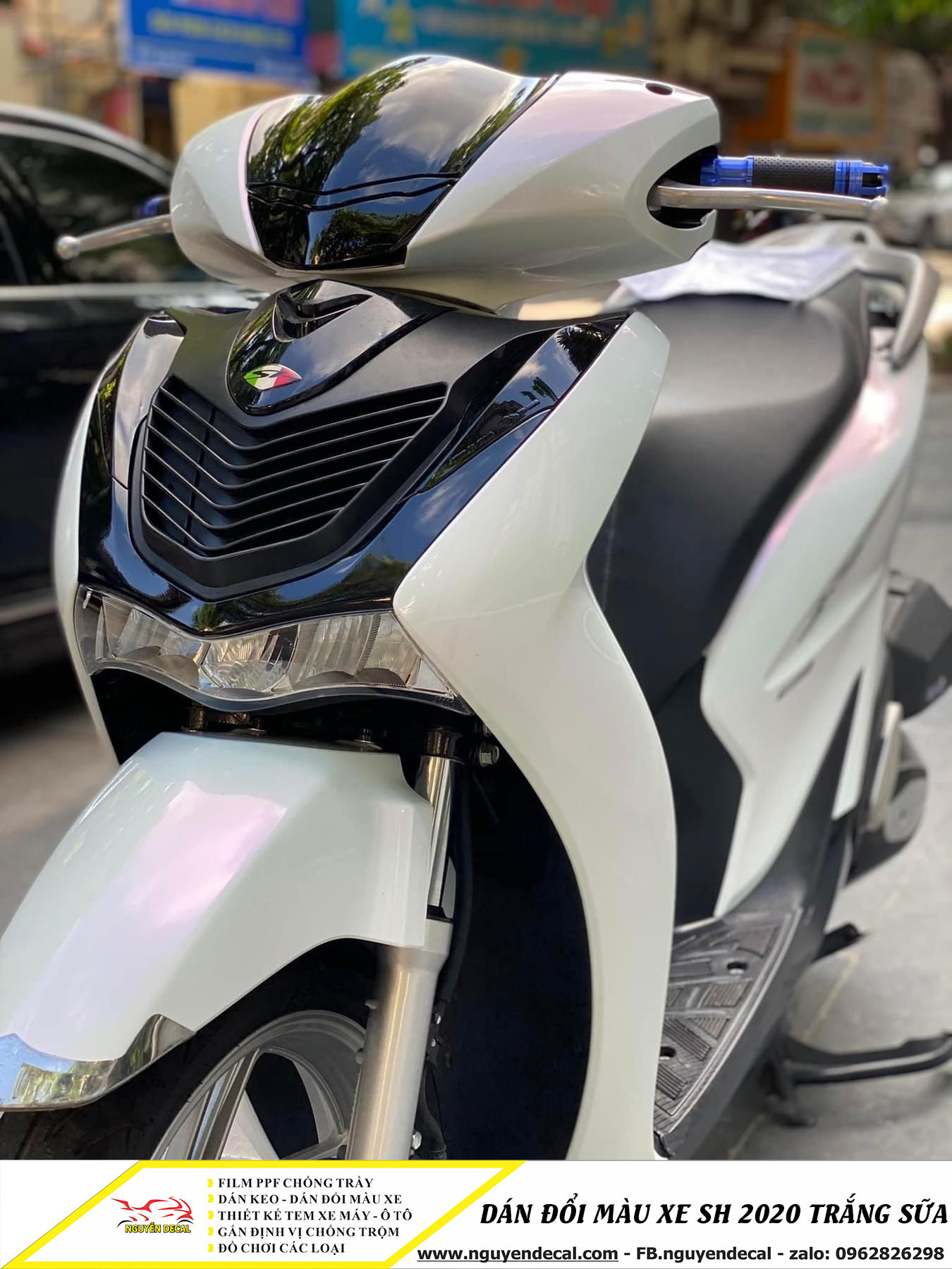 Hình ảnh Honda Sh150 2020 màu trắng đầu tiên tại Head  Motosaigon