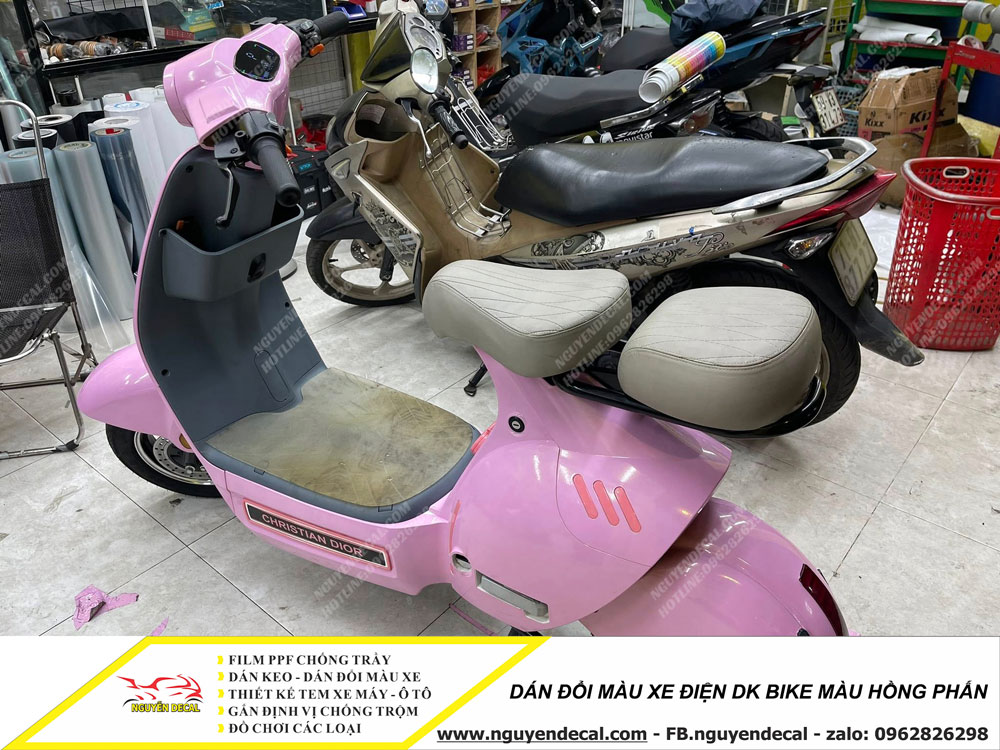 Dán đổi màu xe điện DK BIKE