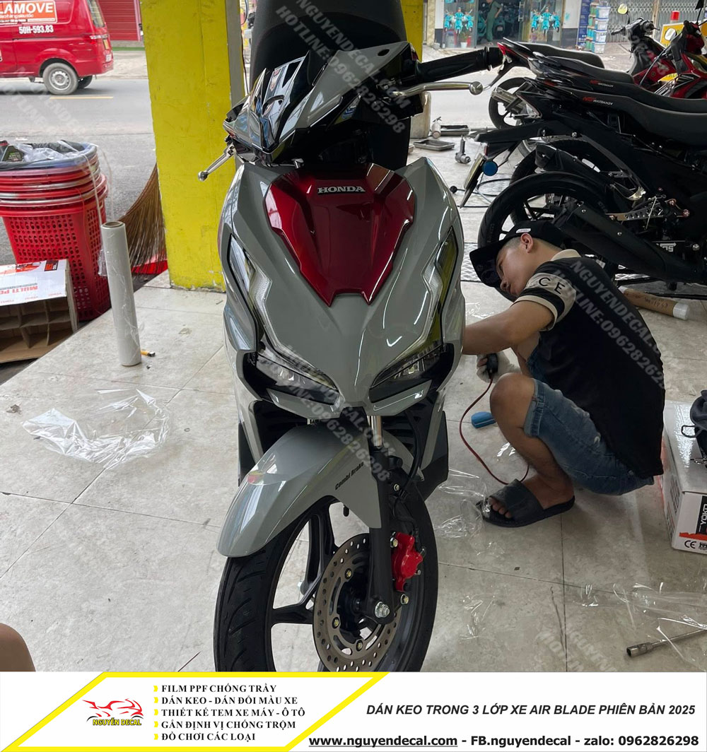 Dán keo 3 lớp xe Ab chống trầy phiên bản 2025