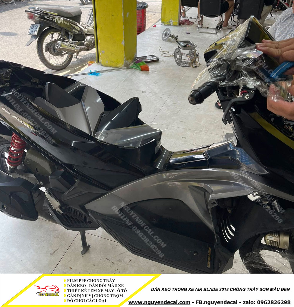 Dán keo trong xe Air Blade 2018 chống trầy Dán keo trong xe Air Blade 2018 chống trầy