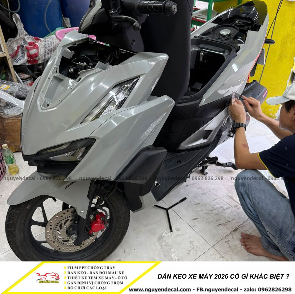 Dán keo xe máy năm 2026 có gì khác biệt Dán keo xe máy năm 2026 có gì khác biệt