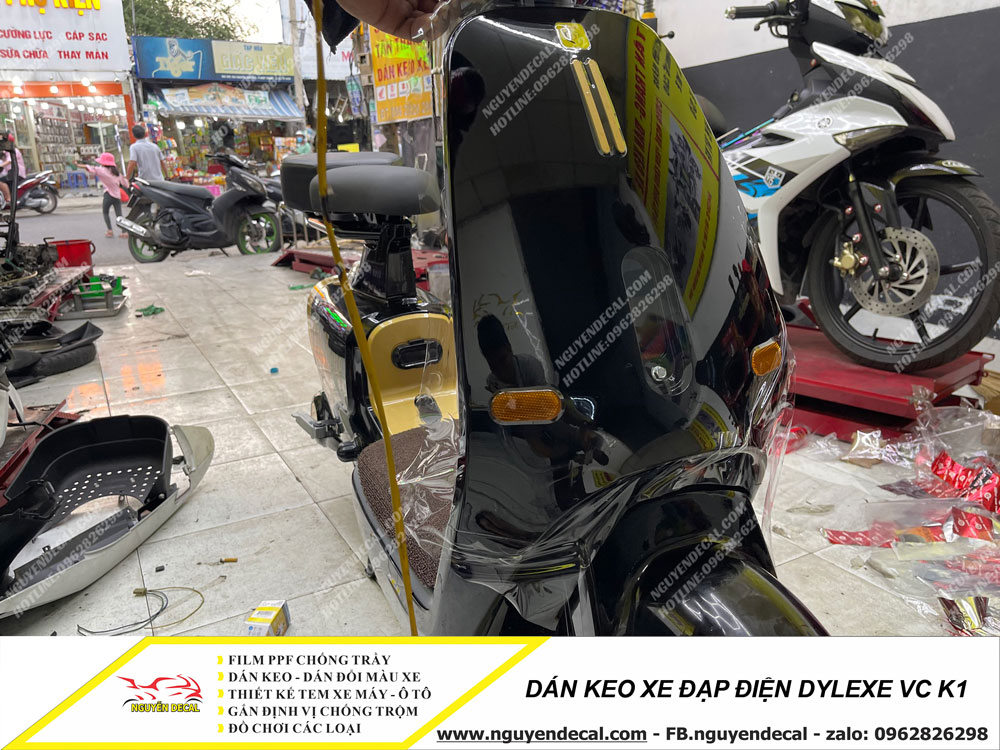 Dán keo xe đạp điện Dylexe VC K1