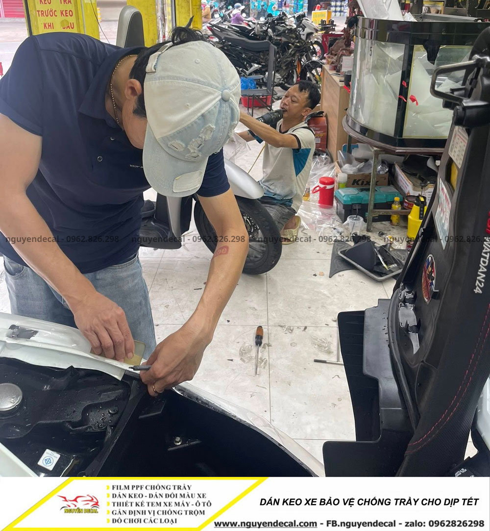 D&aacute;n keo xe bảo vệ chống trầy dịp tết