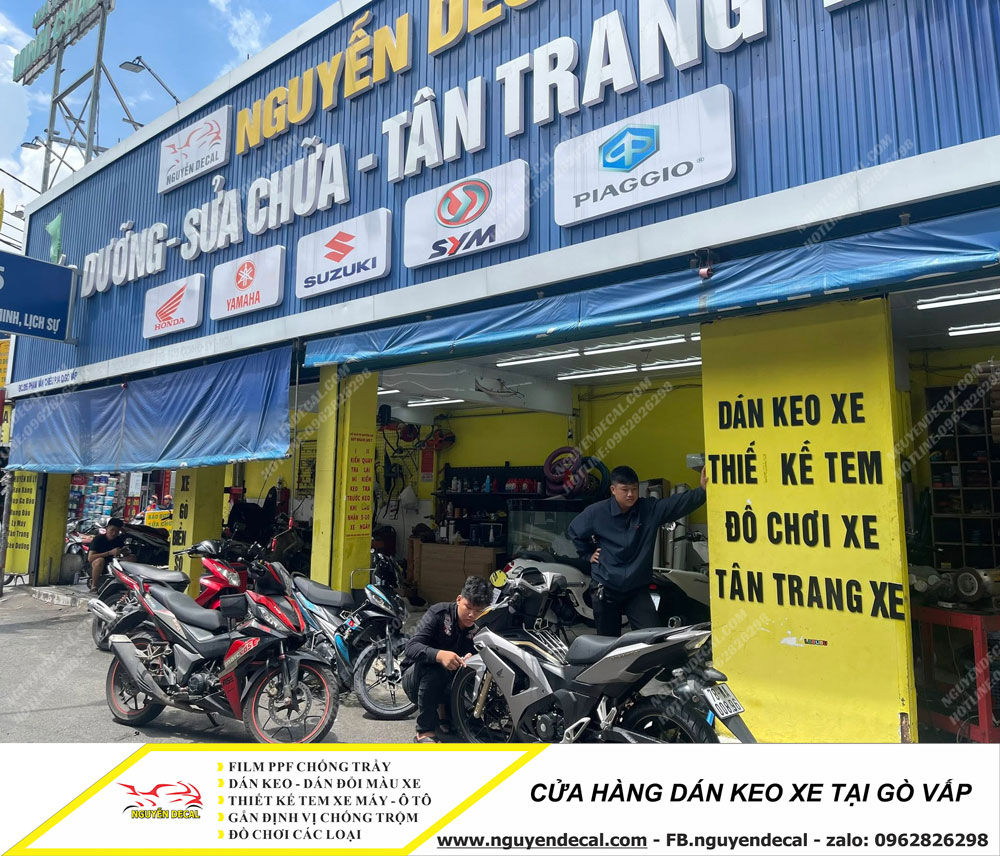 Cửa hàng dán keo xe tại Gò Vấp Cửa hàng dán keo xe tại Gò Vấp