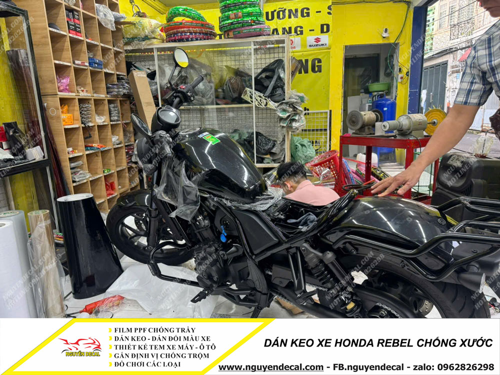 Dán keo xe Honda Rebel