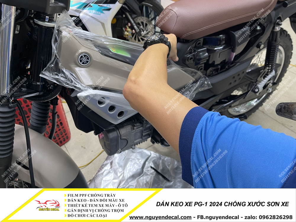 Dán keo xe PG-1 2024 chống xước sơn xe