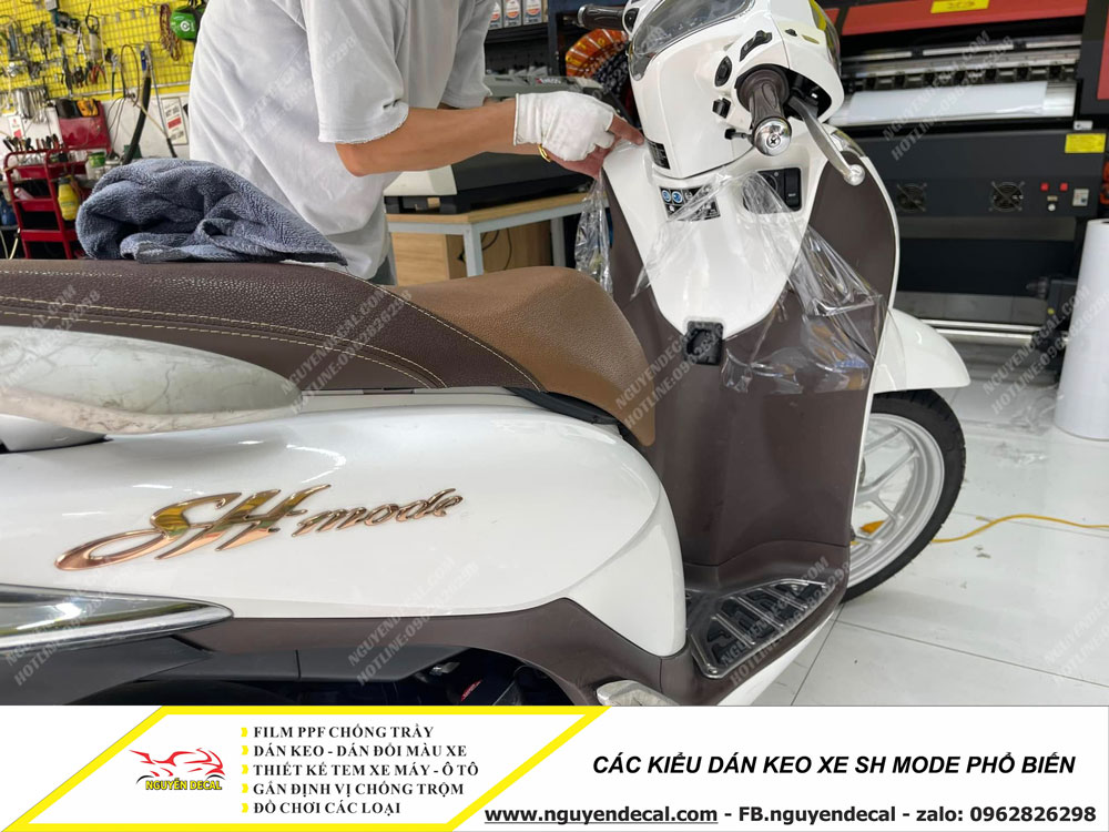 Các kiểu dán keo xe Sh mode phổ biến