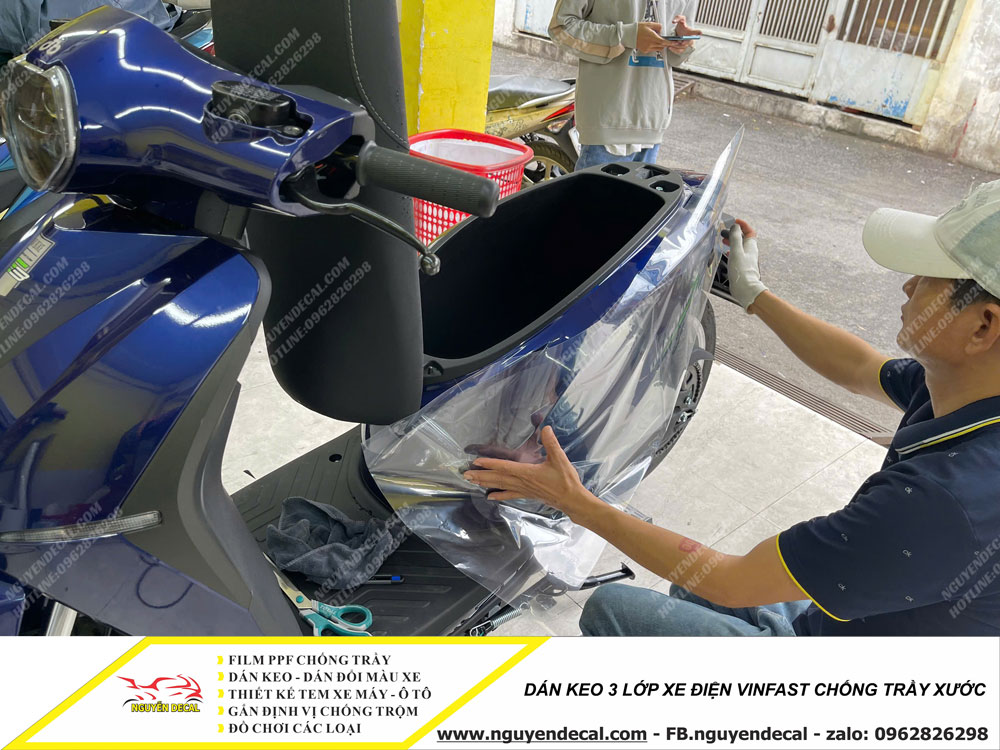 Dán keo xe điện Vinfast