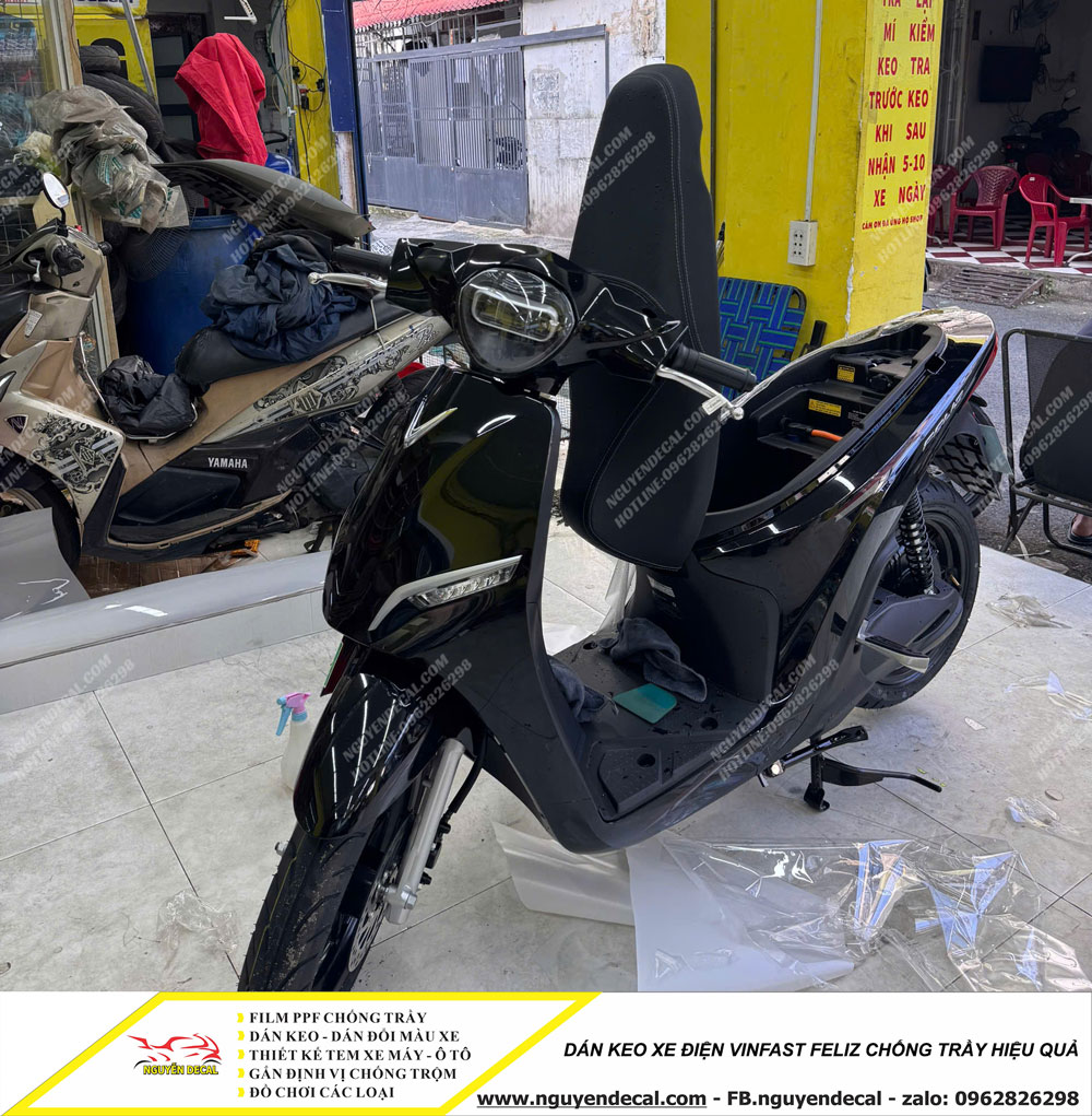 Dán keo xe điện Feliz chống trầy Dán keo xe điện Feliz chống trầy