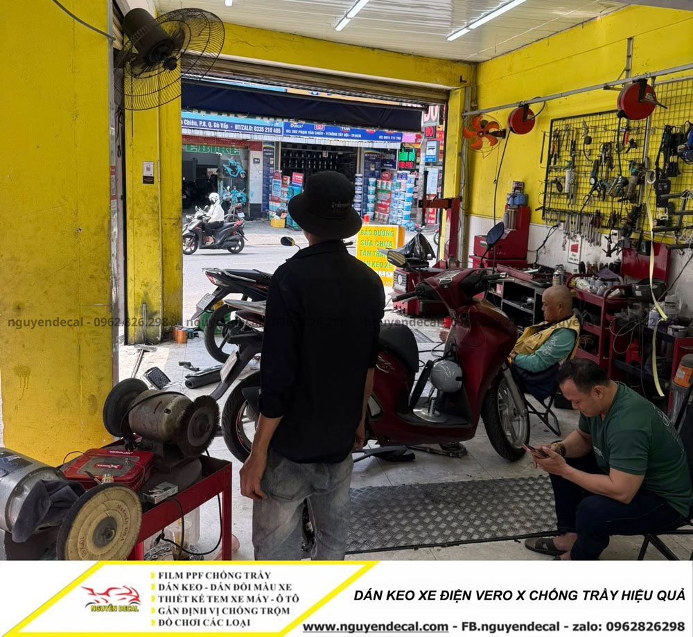 D&aacute;n keo xe điện VeroX