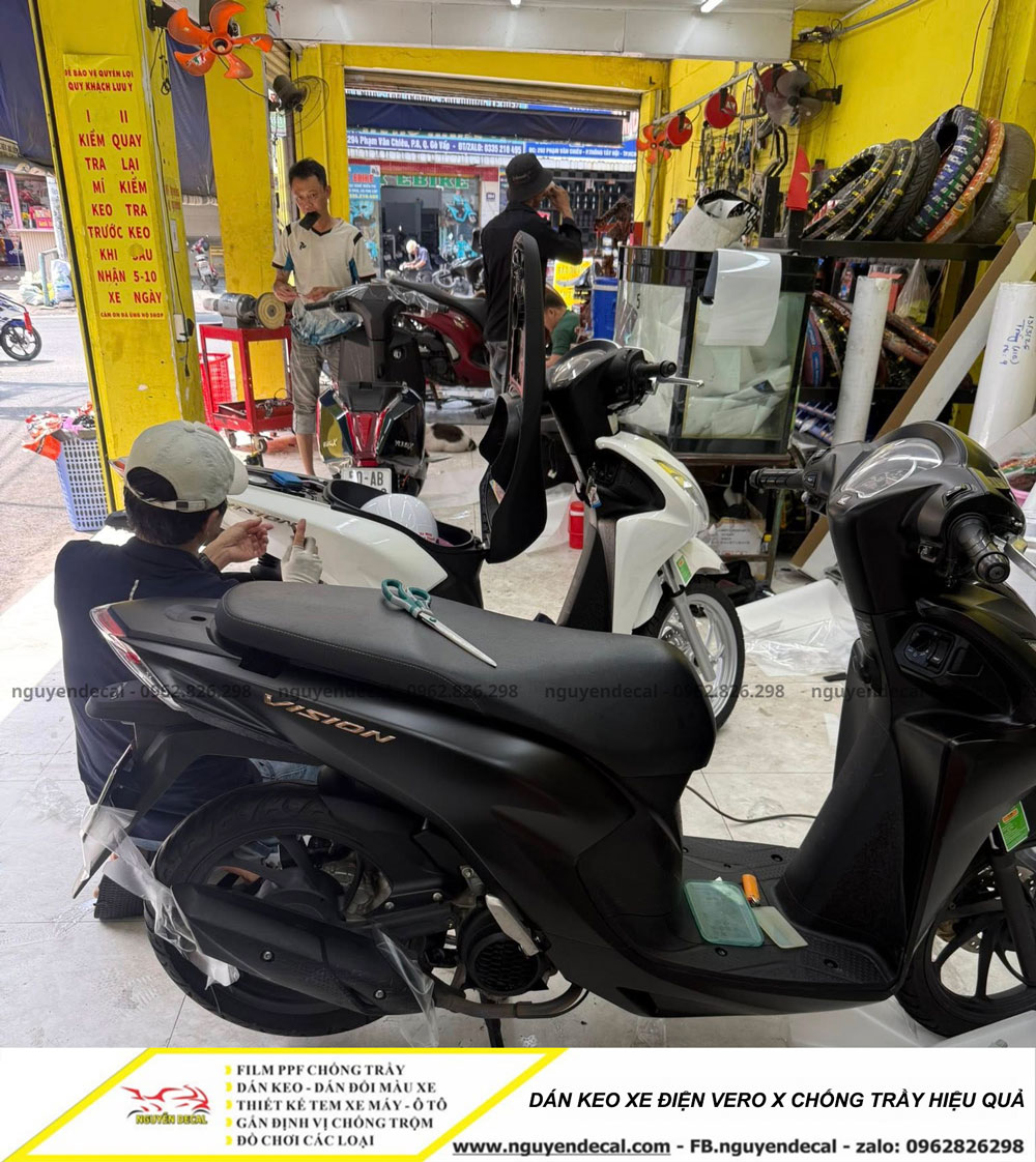 D&aacute;n keo xe điện VeroX