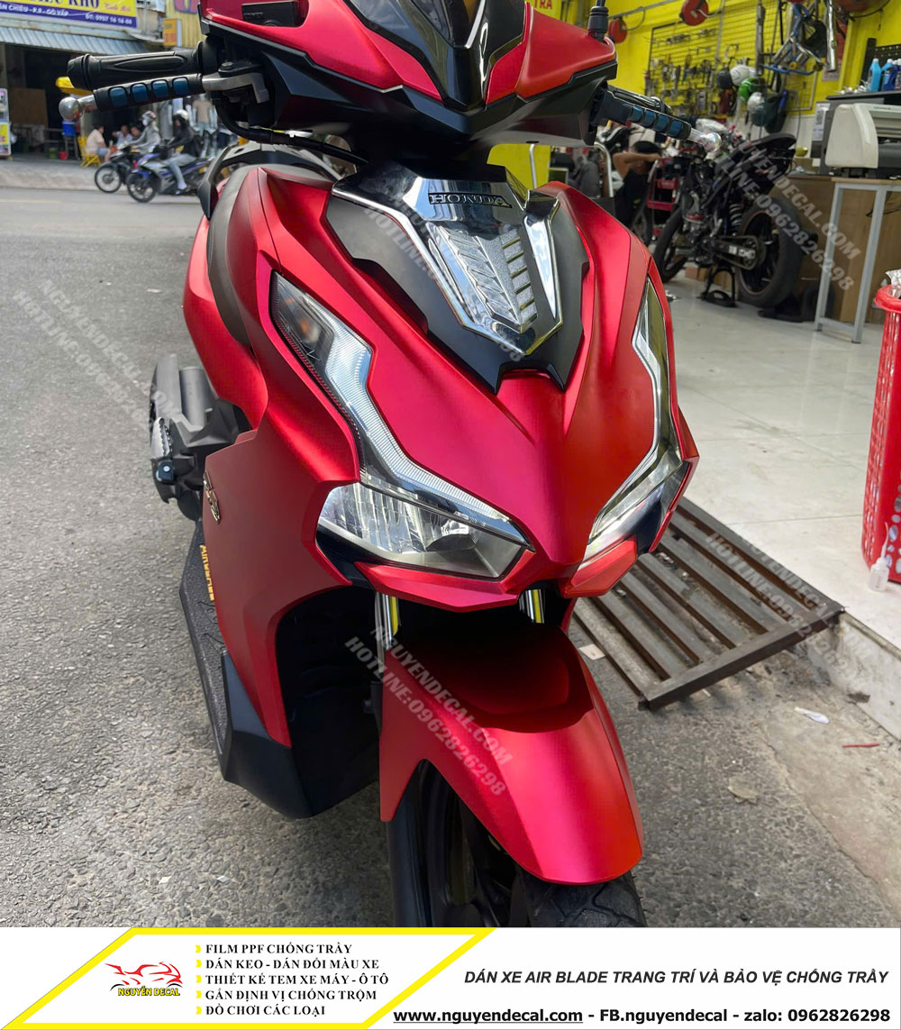 Các kiểu dán xe Air Blade trang trí và bảo vệ