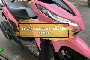 Tư vấn dịch vụ dán đổi màu xe máy đẹp