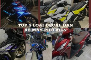 5 loại decal dán xe máy được sử dụng nhiều nhất hiện nay