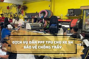 Dịch vụ dán PPF TPU cho xe Sh bảo vệ chống trầy