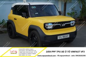 Dán PPF TPU xe oto Vinfast VF3 -         Nguyễn Decal - Chuyên Dán Keo Xe Design Tem Xe Decal Tem Xe Nguyễn Decal