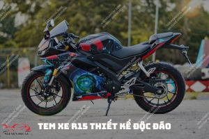 Top 10 mẫu tem xe R15 thiết kế độc đáo