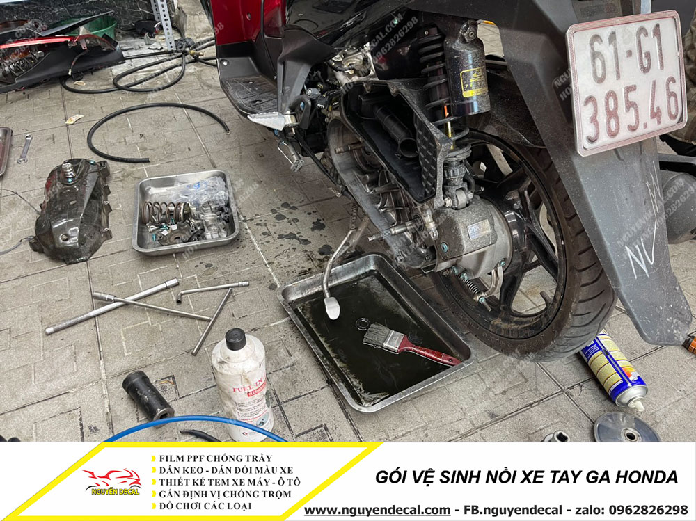 Gói vệ sinh nồi xe tay ga Honda