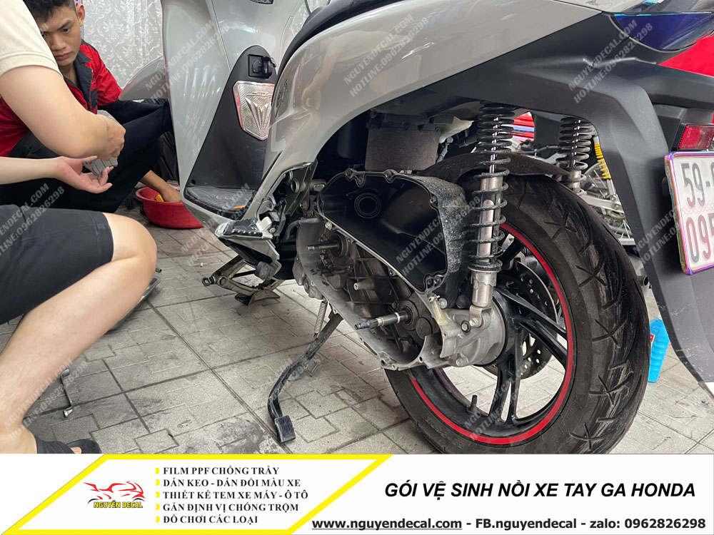 Gói vệ sinh nồi xe tay ga Honda