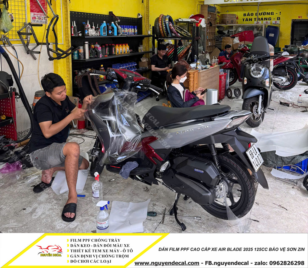 Dán PPF xe Air Blade 2025 125cc bảo vệ Dán PPF xe Air Blade 2025 125cc bảo vệ