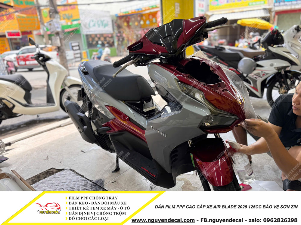 Dán PPF xe Air Blade 2025 125cc bảo vệ Dán PPF xe Air Blade 2025 125cc bảo vệ