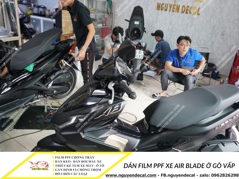 Dán film PPF xe Air Blade ở Gò Vấp