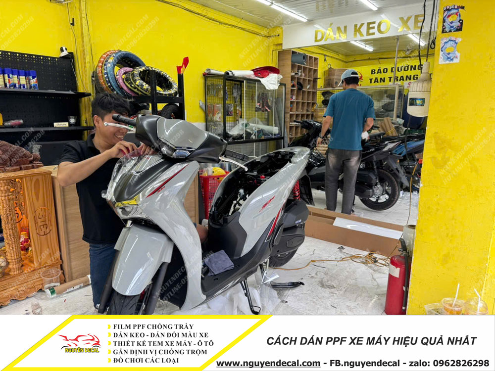 Cách dán PPF xe máy hiệu quả nhất Cách dán PPF xe máy hiệu quả nhất