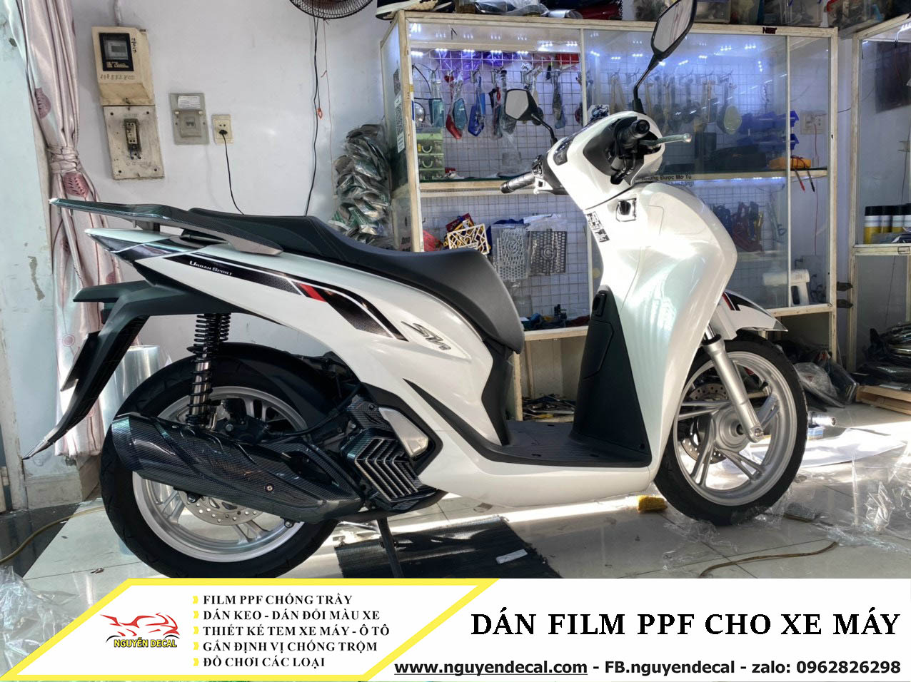 Dán film ppf cho xe máy