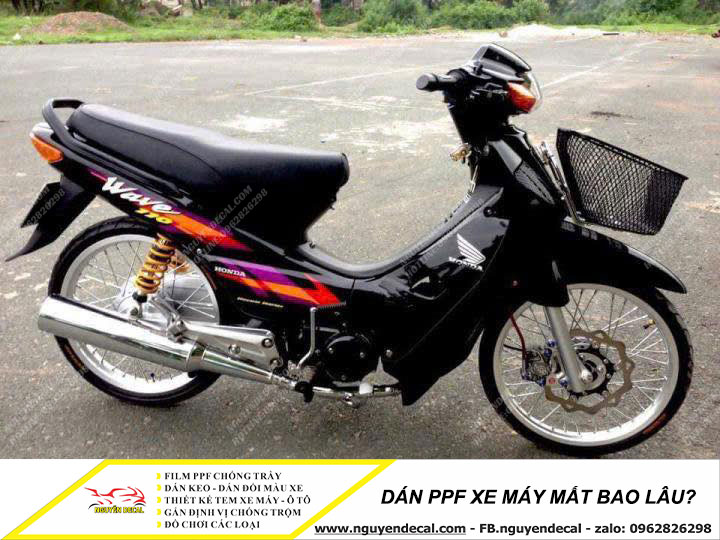 Dán PPF xe máy mất bao lâu