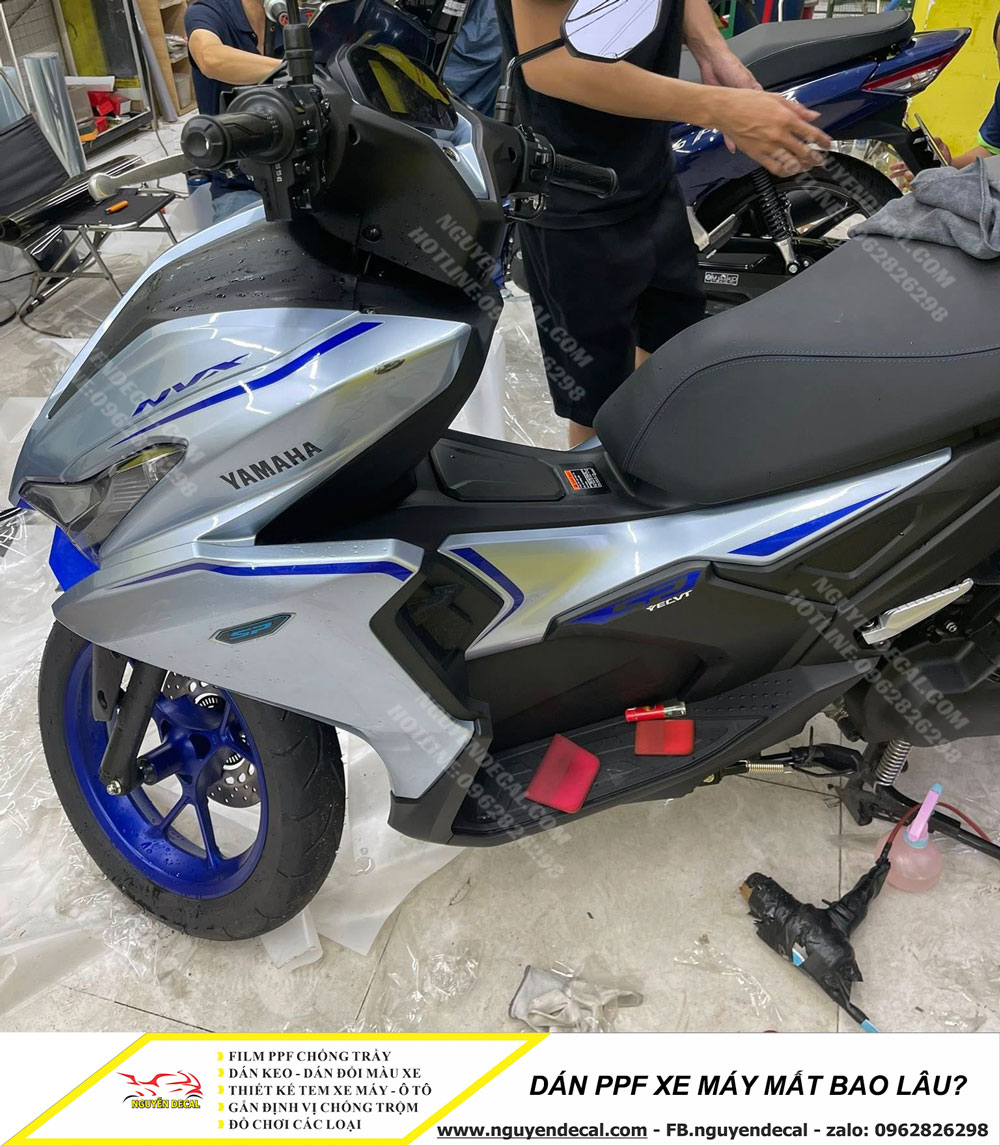 Dán PPF xe máy mất bao lâu