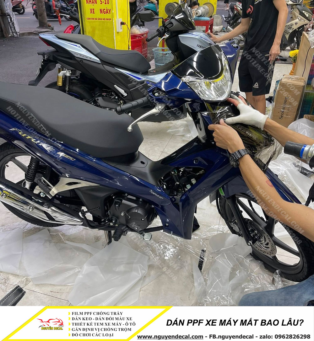 Dán PPF xe máy mất bao lâu