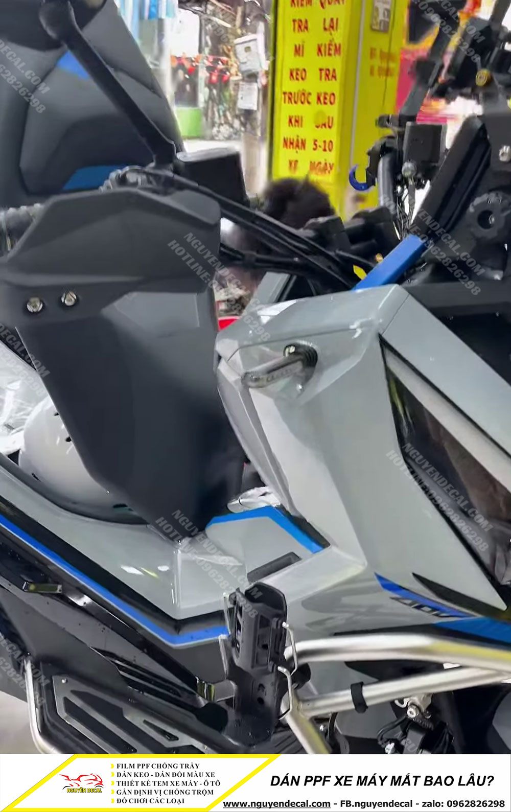 Dán PPF xe máy mất bao lâu