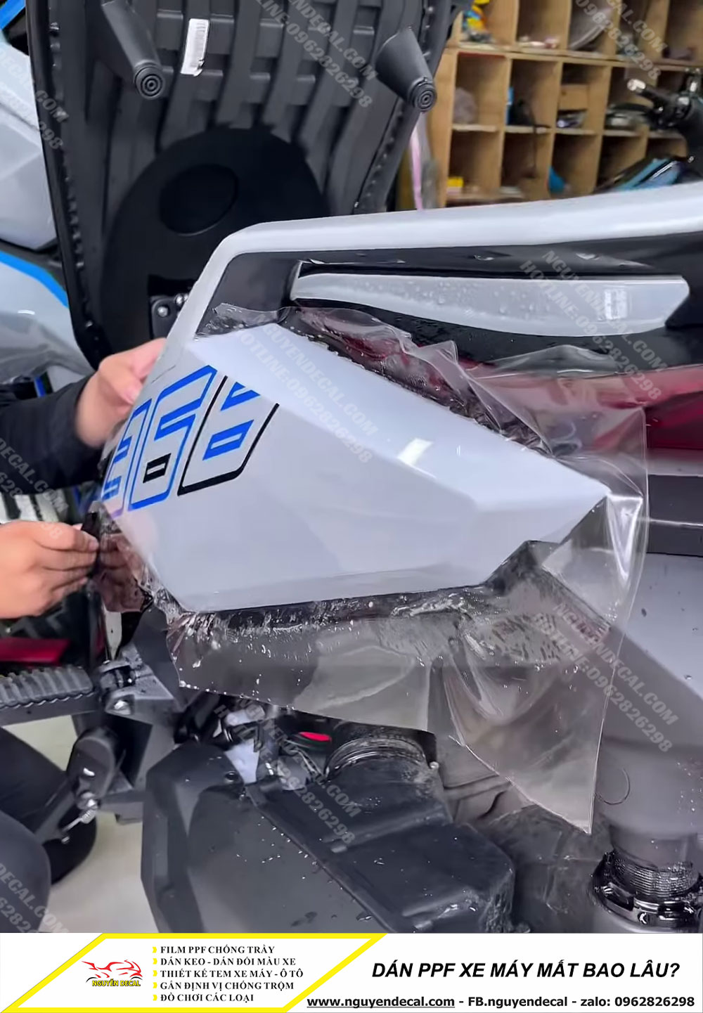 Dán PPF xe máy mất bao lâu