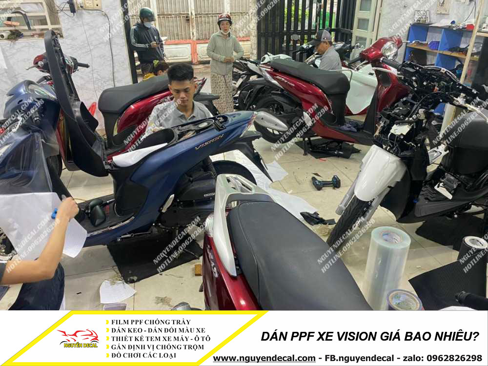 Dán PPF xe Vision giá bao nhiêu