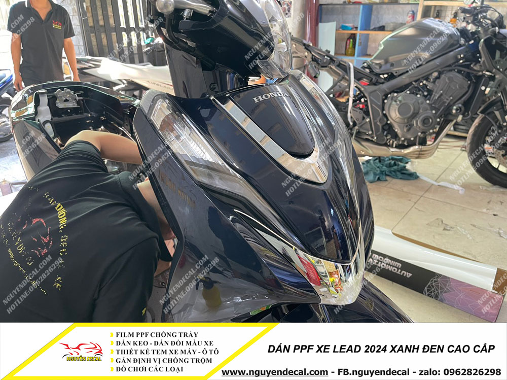 Dán PPF xe Lead 2024 xanh đen cao cấp