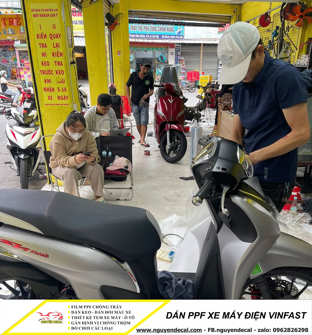 Dán ppf xe máy điện Vinfast