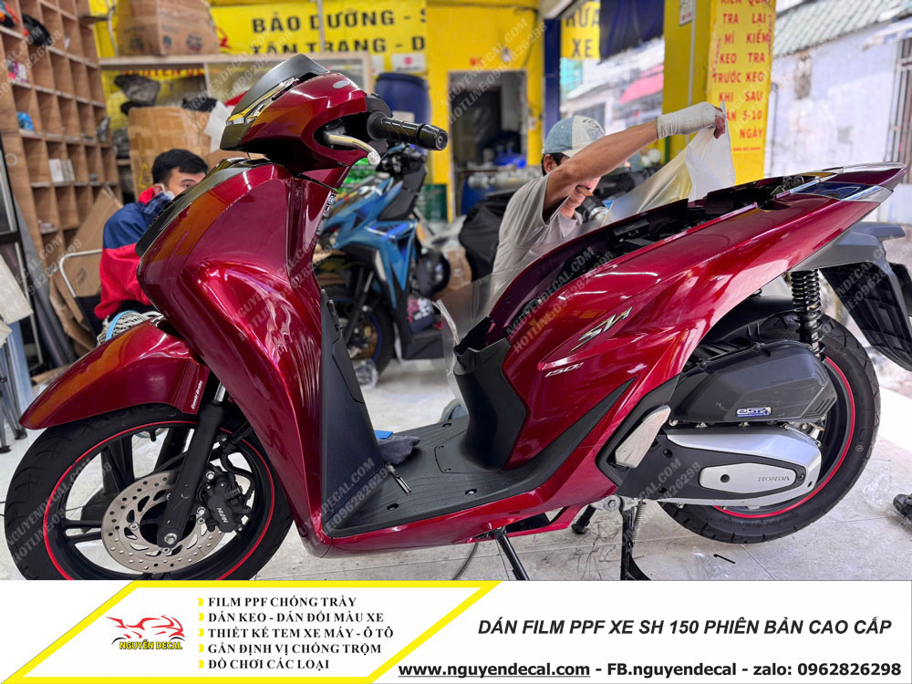 Dán PPF xe máy Sh 150 phiên bản cao cấp Dán PPF xe máy Sh 150 phiên bản cao cấp