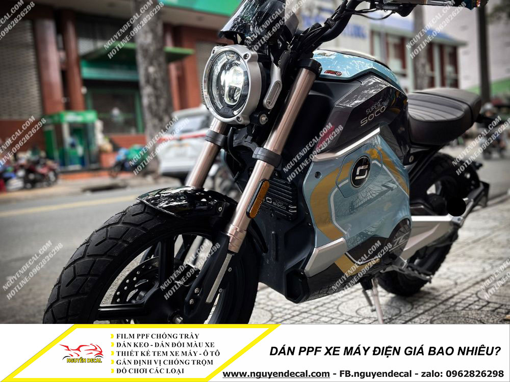 Dán PPF xe máy điện giá bao nhiêu?